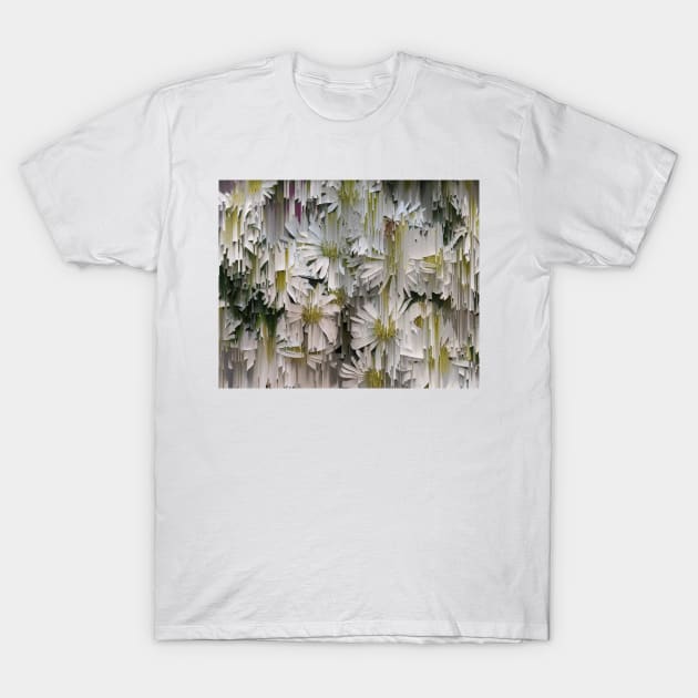 Glitched Daisies 2 T-Shirt by JillyBeanDesign